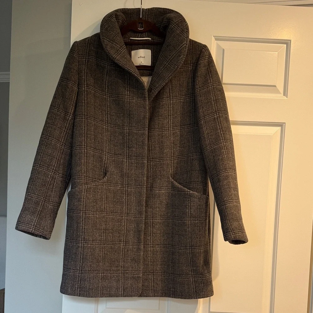Aritzia Wilfred Cocoon Coat - wool cashmere blend - Picture 4 of 13